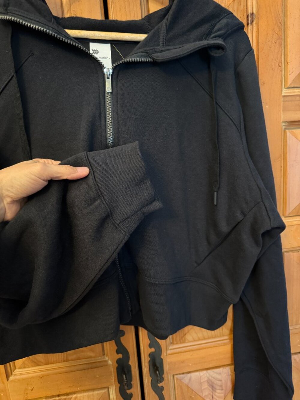 All in Motion Active Comfort Black Full Zip Sweatshirt - XXL - Picture 8 of 13